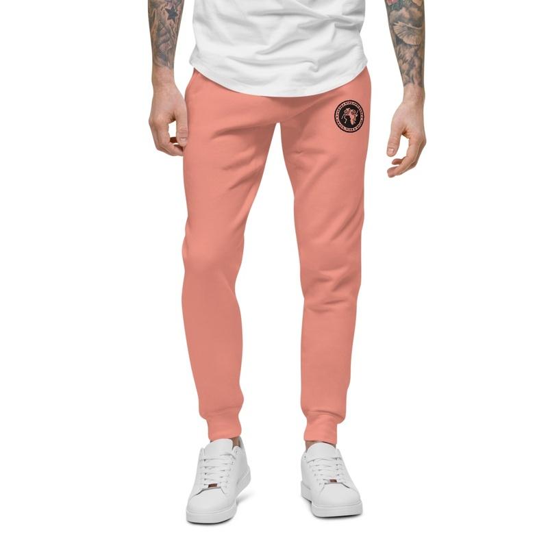 MKA - White Embroidered Soft-Wash Jogger